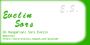 evelin sors business card